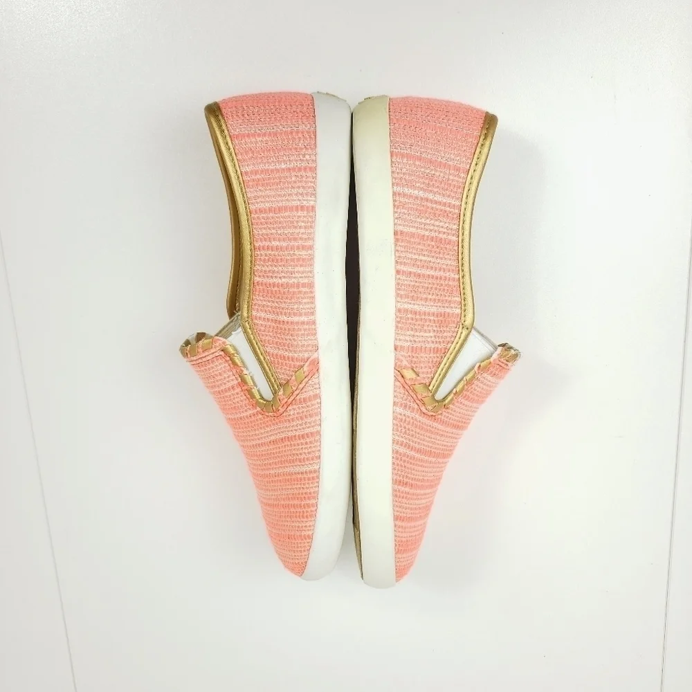 Jack Rogers coral/orange and gold slipons sz 8.5 - Picture 4 of 7